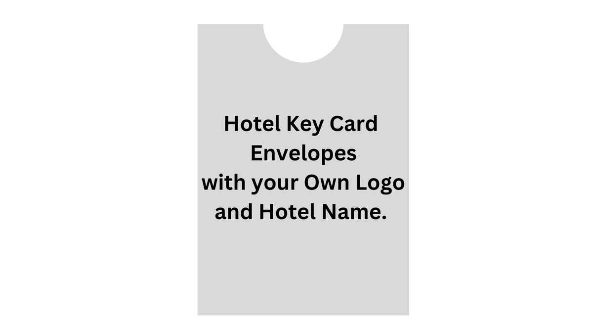 Customized Hotel Key Card Envelopes, Min QTY 50,000 Envelopes ...